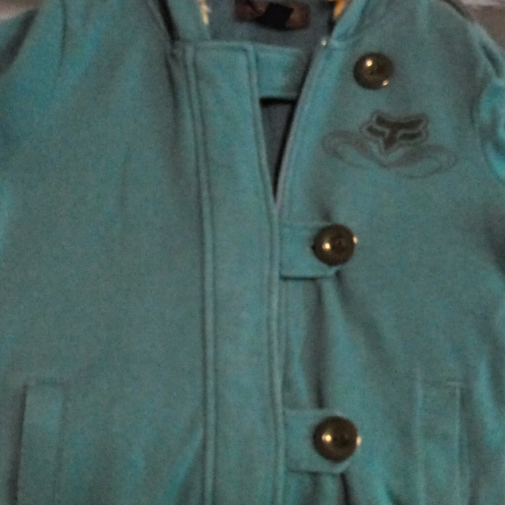 Fox riders co. Zip up sweater with hood